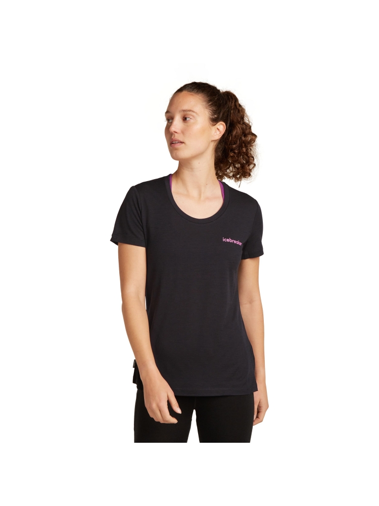 Icebreaker Mer 150 Tech Lite SS Scop T IB Wordmar Women's Black IB0A576S-0011 shirts en tops online bestellen bij Kathmandu Outdoor & Travel