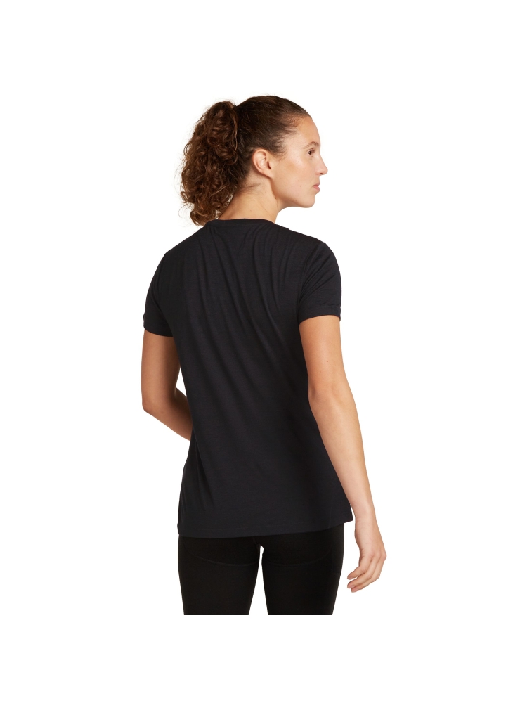 Icebreaker Mer 150 Tech Lite SS Scop T IB Wordmar Women's Black IB0A576S-0011 shirts en tops online bestellen bij Kathmandu Outdoor & Travel