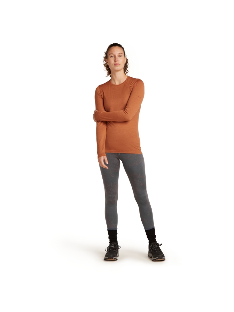 Icebreaker Mer 260 Fastray 25 HR Tight Fresh Women's Obsidian/Carob/AOP IB0A579U-0GG1 broeken online bestellen bij Kathmandu Outdoor & Travel