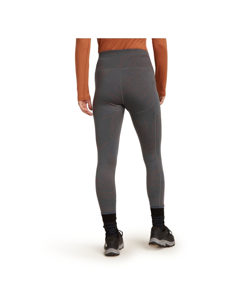 Icebreaker Mer 260 Fastray 25 HR Tight Fresh Women's Obsidian/Carob/AOP IB0A579U-0GG1 broeken online bestellen bij Kathmandu Outdoor & Travel