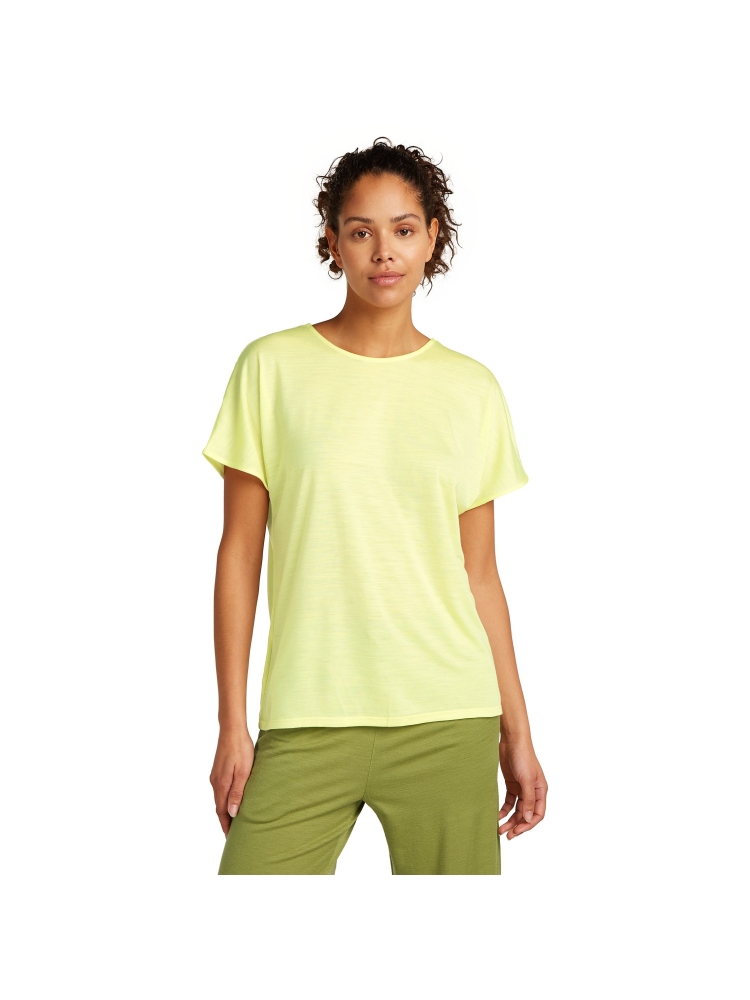 Icebreaker Drayden Reversible SS Top Women's Citrine IB0A56ES-0AB1 shirts en tops online bestellen bij Kathmandu Outdoor & Travel