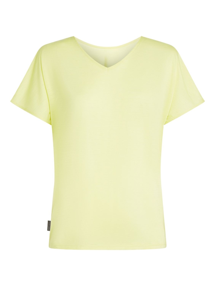 Icebreaker Drayden Reversible SS Top Women's Citrine IB0A56ES-0AB1 shirts en tops online bestellen bij Kathmandu Outdoor & Travel