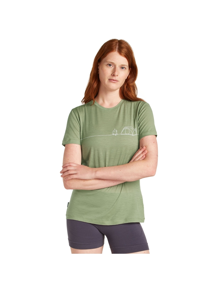 Icebreaker Mer 150 Tech Lite SS Tee Single Line C Women's Lichen IB0A576N-A741 shirts en tops online bestellen bij Kathmandu Outdoor & Travel