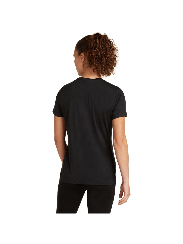 Icebreaker Mer 150 Tech Lite SS Tee Airbourne Squ Women's Black IB0A579T-0011 shirts en tops online bestellen bij Kathmandu Outdoor & Travel