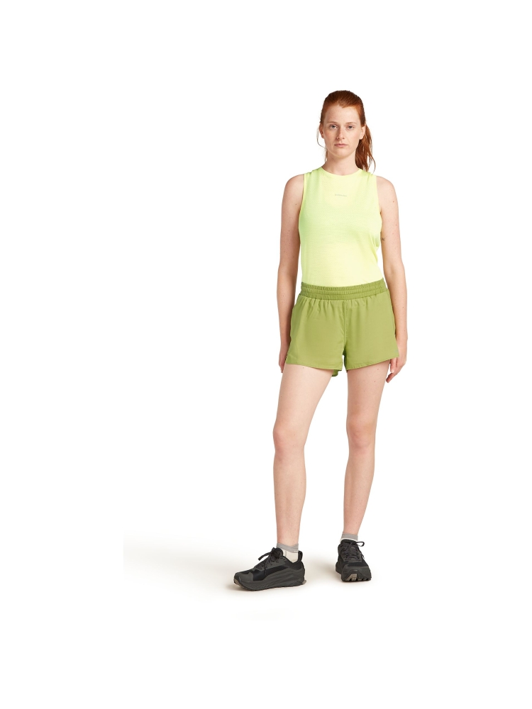 Icebreaker Mer 125 ZoneKnit Speed 3 Shorts Women's Olive IB0A56XM-0AA1 broeken online bestellen bij Kathmandu Outdoor & Travel