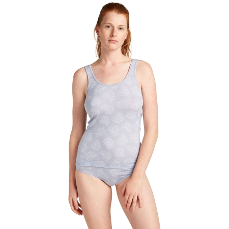 Icebreaker  Mer 150 Siren Tank Fresh Ferns Women's AOP Grey Quartz/Snow