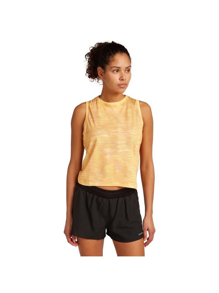 Icebreaker Mer 125 Cool-Lite Sped Tank Fusion Women's AOP Citrine IB0A5782-0CY1 shirts en tops online bestellen bij Kathmandu Outdoor & Travel