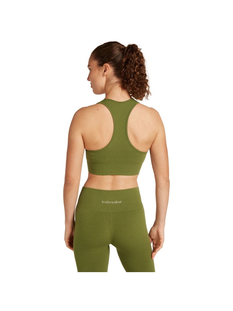 Icebreaker Mer 260 Zoneknit Seamless Bra Women's Sphagnum IB0A56XN-0BD1 onderkleding/thermokleding online bestellen bij Kathmandu Outdoor & Travel