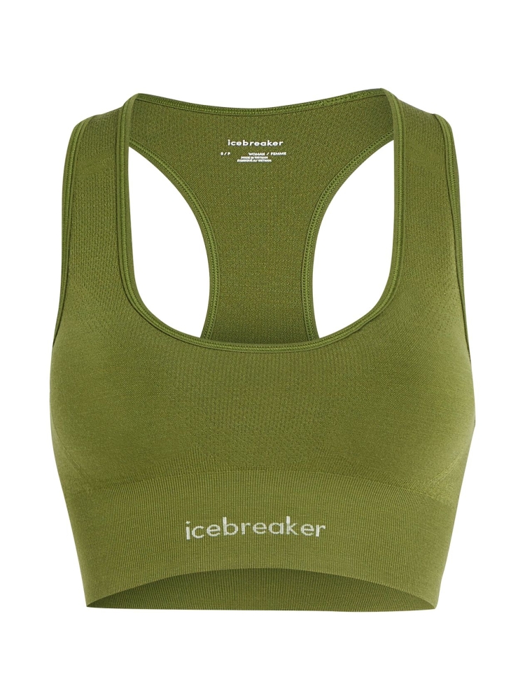 Icebreaker Mer 260 Zoneknit Seamless Bra Women's Sphagnum IB0A56XN-0BD1 onderkleding/thermokleding online bestellen bij Kathmandu Outdoor & Travel