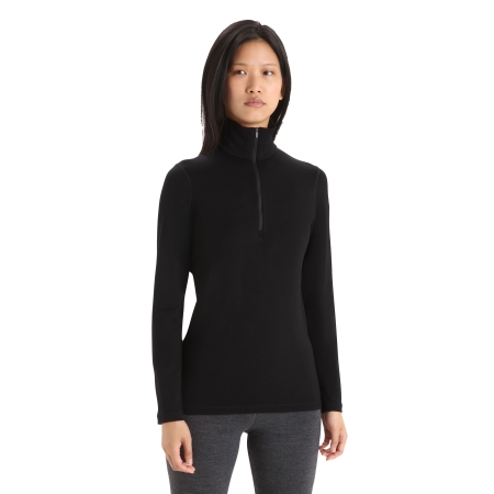 Icebreaker  200 Oasis LS Half Zip Women's Black