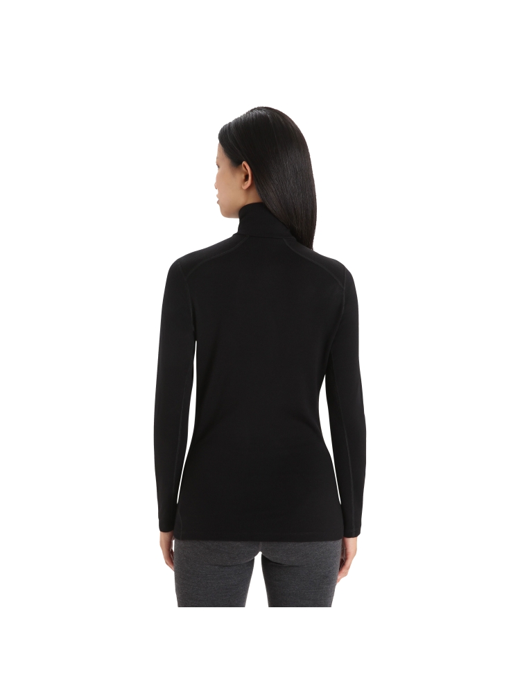 Icebreaker 200 Oasis LS Half Zip Women's Black IBB04380-0011 onderkleding/thermokleding online bestellen bij Kathmandu Outdoor & Travel