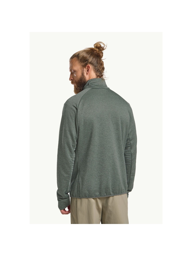 Jack Wolfskin Taiga Full Zip slate green A64200-4136 fleeces en truien online bestellen bij Kathmandu Outdoor & Travel