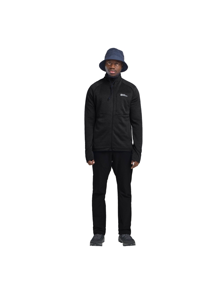 Jack Wolfskin Taiga Full Zip black A64200-6000 fleeces en truien online bestellen bij Kathmandu Outdoor & Travel