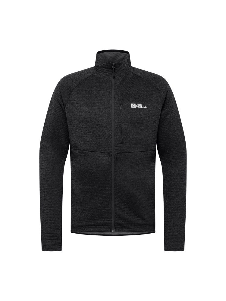 Jack Wolfskin Taiga Full Zip black A64200-6000 fleeces en truien online bestellen bij Kathmandu Outdoor & Travel