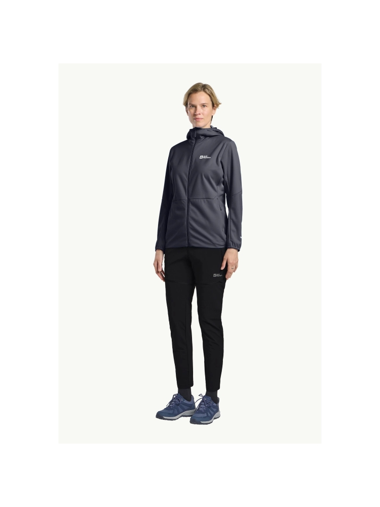 Jack Wolfskin Feldberg Hoody Women's graphite A63971-1388 fleeces en truien online bestellen bij Kathmandu Outdoor & Travel