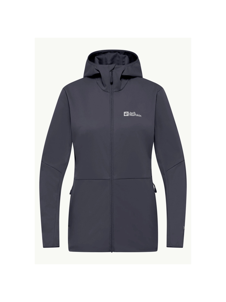Jack Wolfskin Feldberg Hoody Women's graphite A63971-1388 fleeces en truien online bestellen bij Kathmandu Outdoor & Travel