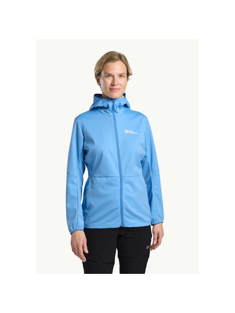 Jack Wolfskin Feldberg Hoody Women's mid blue A63971-C0454 fleeces en truien online bestellen bij Kathmandu Outdoor & Travel