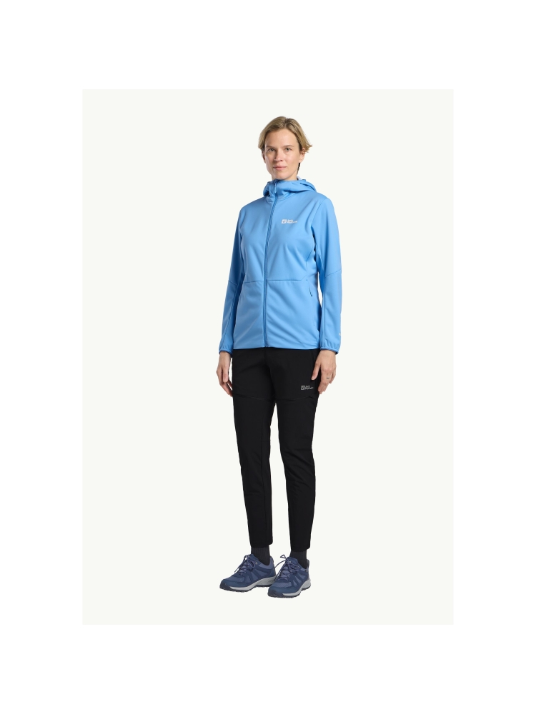 Jack Wolfskin Feldberg Hoody Women's mid blue A63971-C0454 fleeces en truien online bestellen bij Kathmandu Outdoor & Travel