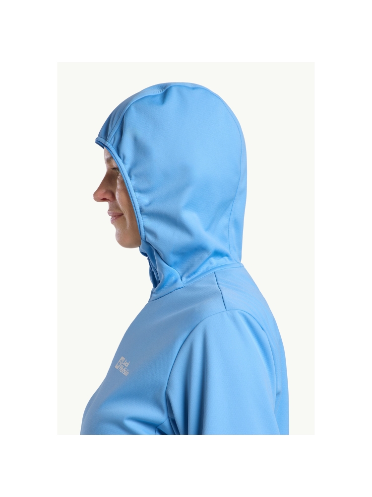 Jack Wolfskin Feldberg Hoody Women's mid blue A63971-C0454 fleeces en truien online bestellen bij Kathmandu Outdoor & Travel