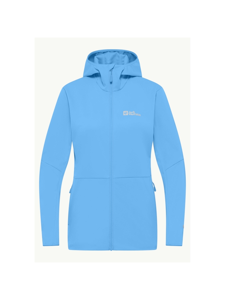 Jack Wolfskin Feldberg Hoody Women's mid blue A63971-C0454 fleeces en truien online bestellen bij Kathmandu Outdoor & Travel