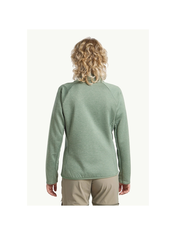 Jack Wolfskin Taiga Full Zip Women's eucalyptus A64201-4029 fleeces en truien online bestellen bij Kathmandu Outdoor & Travel