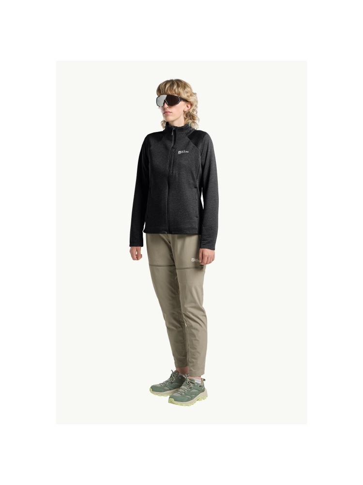 Jack Wolfskin Taiga Full Zip Women's black A64201-6000 fleeces en truien online bestellen bij Kathmandu Outdoor & Travel
