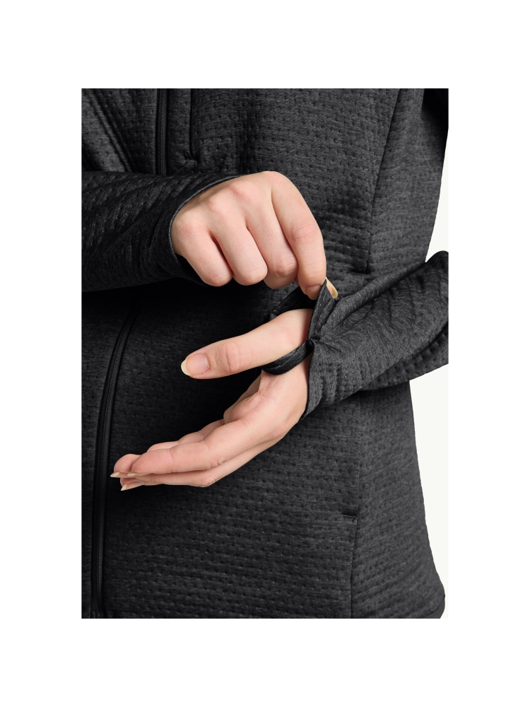 Jack Wolfskin Taiga Full Zip Women's black A64201-6000 fleeces en truien online bestellen bij Kathmandu Outdoor & Travel