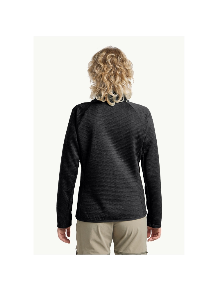 Jack Wolfskin Taiga Full Zip Women's black A64201-6000 fleeces en truien online bestellen bij Kathmandu Outdoor & Travel