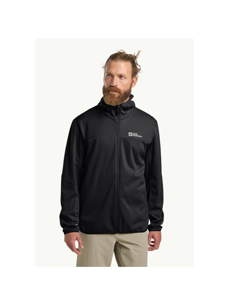 Jack Wolfskin Feldberg Hoody black A63970-6000 fleeces en truien online bestellen bij Kathmandu Outdoor & Travel