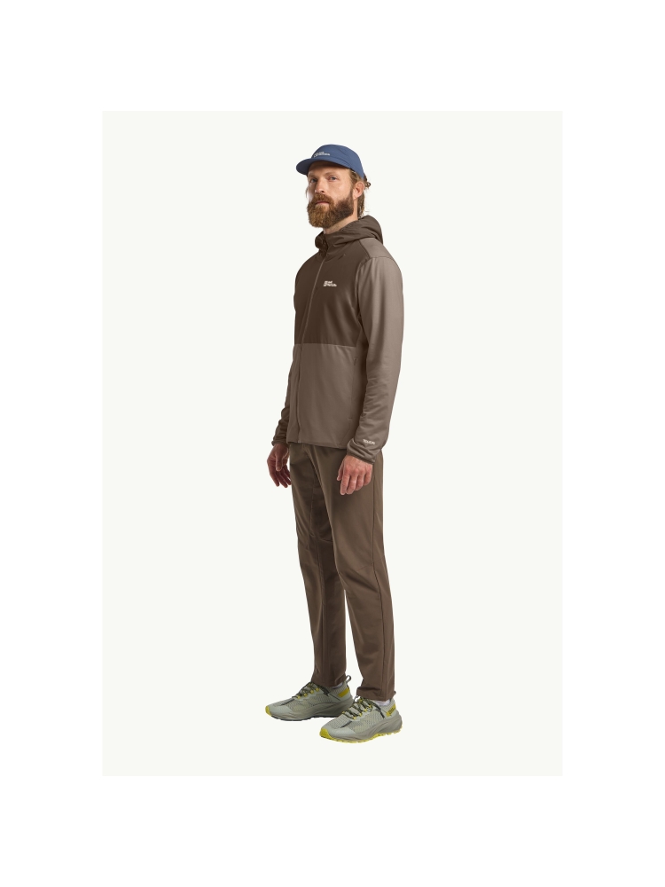 Jack Wolfskin Prelight Trail Hoody cold coffee A63791-5719 fleeces en truien online bestellen bij Kathmandu Outdoor & Travel