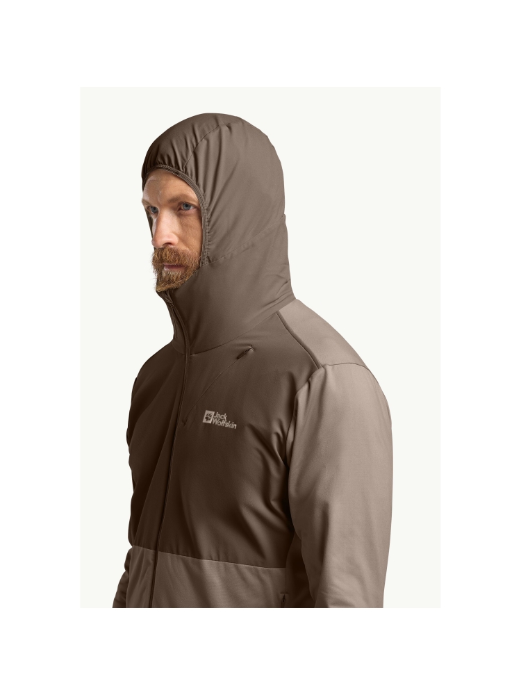 Jack Wolfskin Prelight Trail Hoody cold coffee A63791-5719 fleeces en truien online bestellen bij Kathmandu Outdoor & Travel