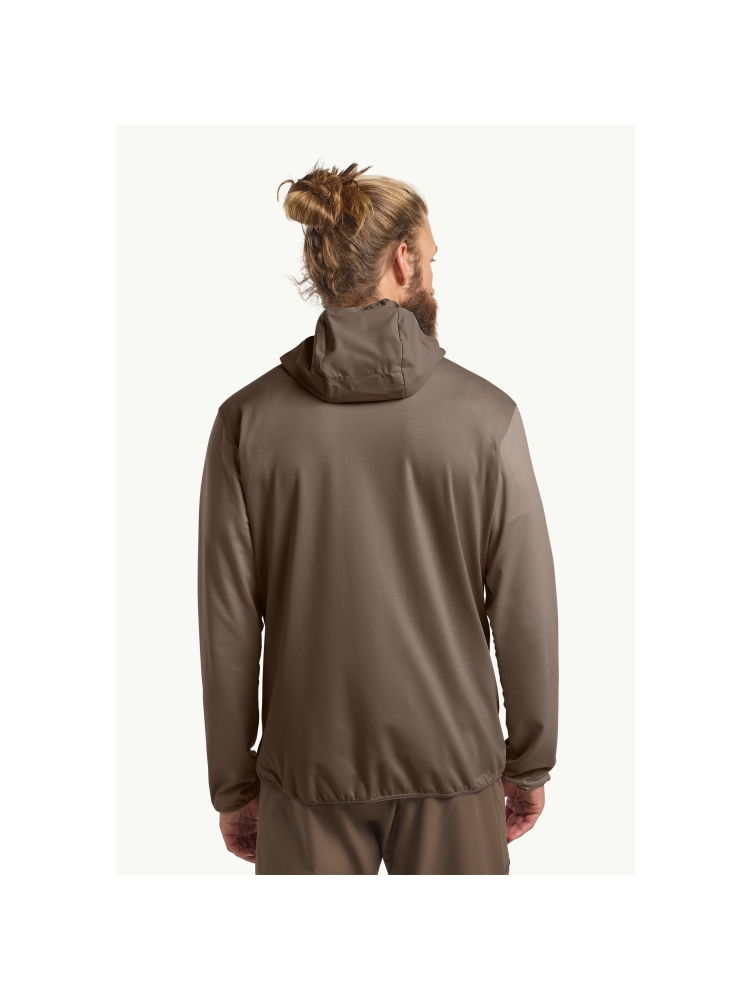 Jack Wolfskin Prelight Trail Hoody cold coffee A63791-5719 fleeces en truien online bestellen bij Kathmandu Outdoor & Travel