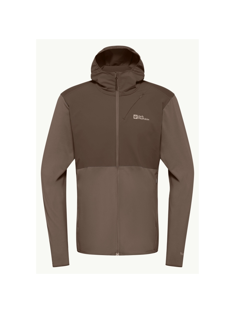 Jack Wolfskin Prelight Trail Hoody cold coffee A63791-5719 fleeces en truien online bestellen bij Kathmandu Outdoor & Travel