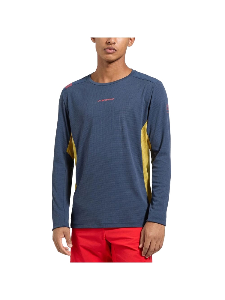 La Sportiva Beyond Longsleeve Night Sky/Savana U01-646732 shirts en tops online bestellen bij Kathmandu Outdoor & Travel
