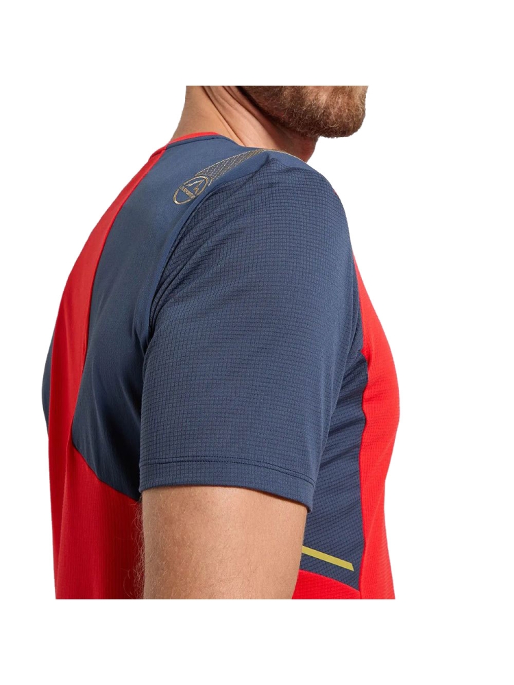 La Sportiva Ridge T-Shirt  Mountain Red/Night Sky U00-324646 shirts en tops online bestellen bij Kathmandu Outdoor & Travel