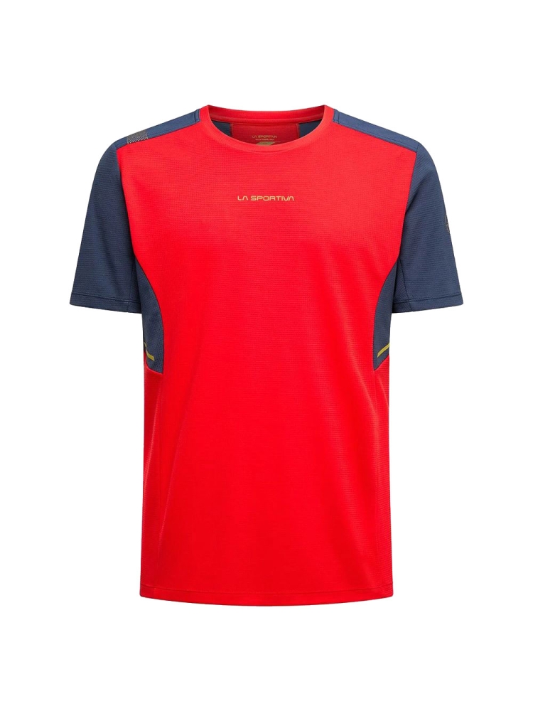 La Sportiva Ridge T-Shirt  Mountain Red/Night Sky U00-324646 shirts en tops online bestellen bij Kathmandu Outdoor & Travel