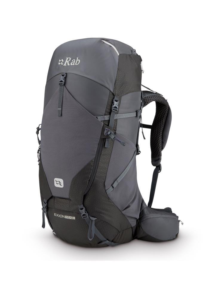 Rab Exion 55 ND Anthracite/Graphene QAP-78-AGR trekkingrugzakken online bestellen bij Kathmandu Outdoor & Travel