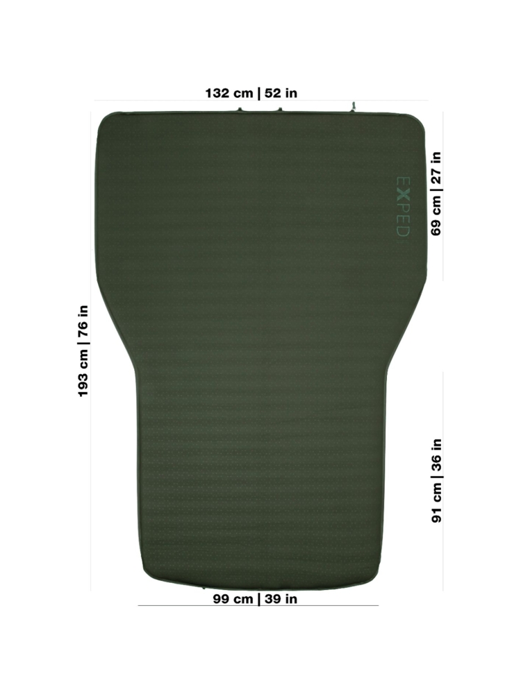 Exped Exped MegaMat Auto E7848887 slaapmatjes Exped MegaMat Auto Moraine E7848887 slaapmatjes online bestellen bij Kathmandu Outdoor & Travel