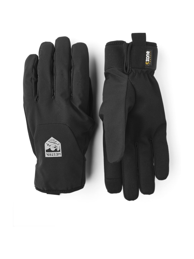 Hestra CZone Bike Mistral - 5  finger  Black 3001310-100 kleding accessoires online bestellen bij Kathmandu Outdoor & Travel