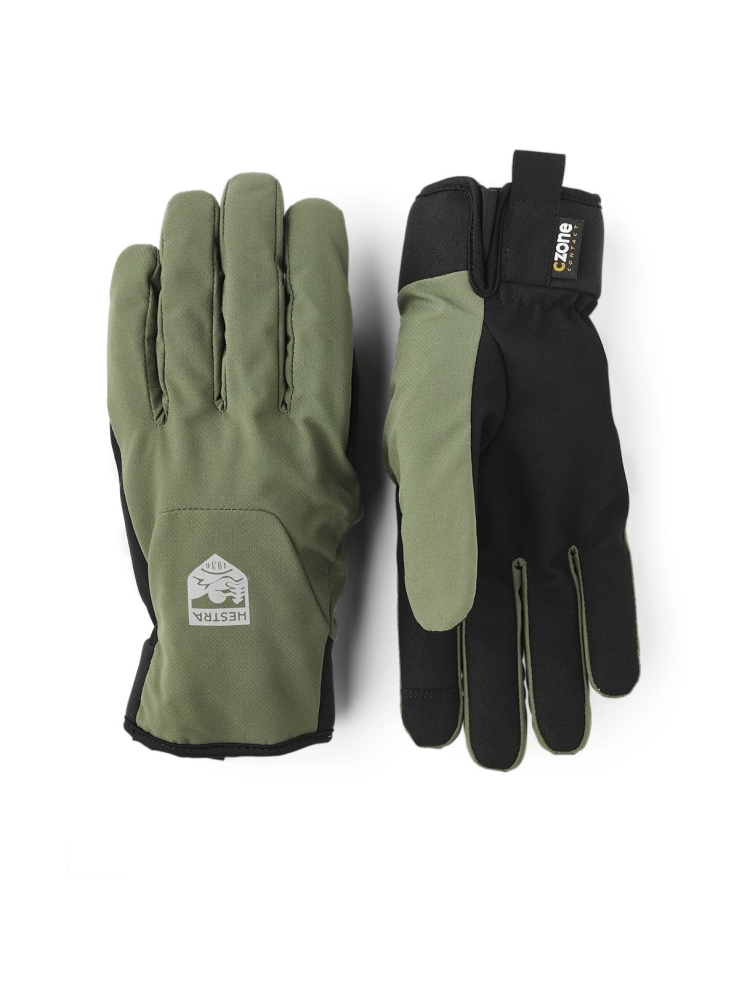 Hestra CZone Bike Mistral - 5  finger  Olive 3001310-870 kleding accessoires online bestellen bij Kathmandu Outdoor & Travel