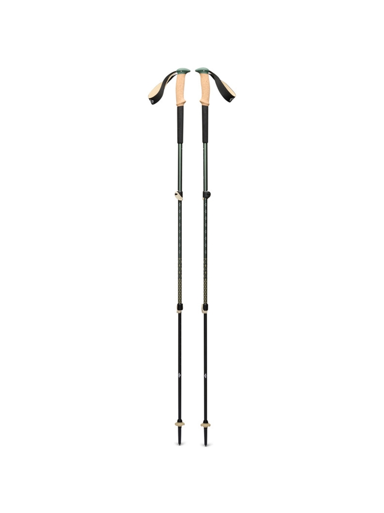 Black Diamond Trail Cork Trekking Poles Laurel Green BD1100653053ALL1 wandelstokken en gamaschen online bestellen bij Kathmandu Outdoor & Travel