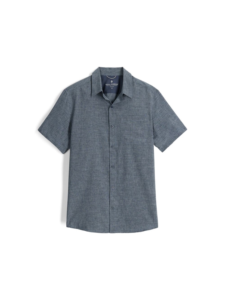 Royal Robbins Amp Lite II S/S Deep Blue HTR Y12600135-419 shirts en tops online bestellen bij Kathmandu Outdoor & Travel