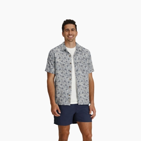 Royal Robbins  Camino Pucker S/S Deep Blue Caledonia Pt 