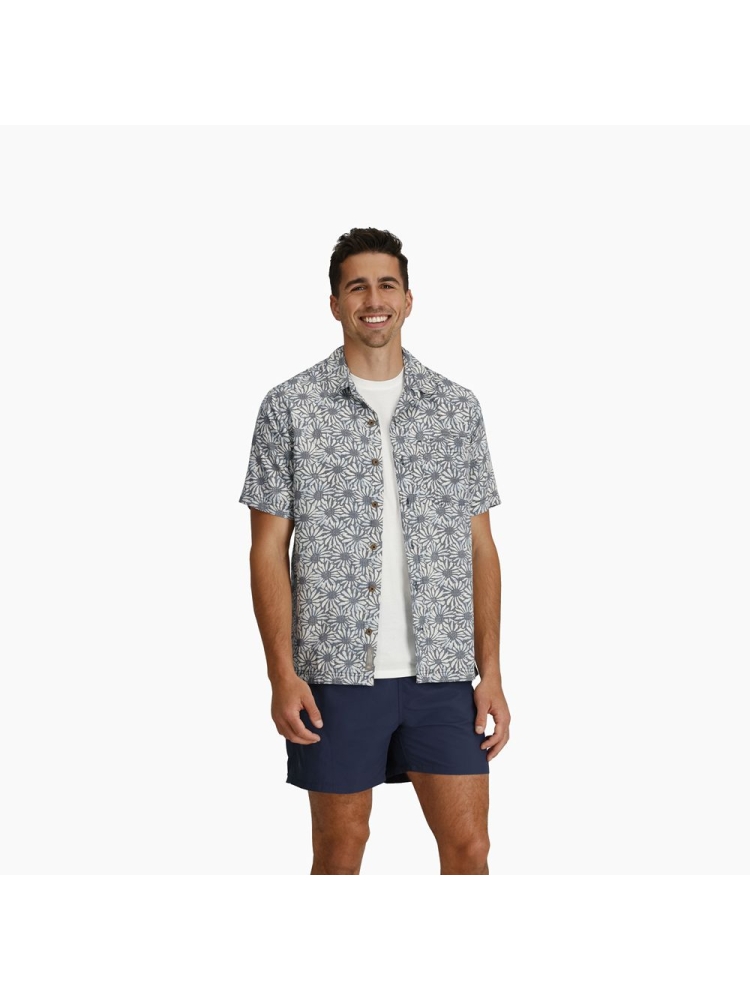 Royal Robbins Camino Pucker S/S Deep Blue Caledonia Pt Y12600137-484 shirts en tops online bestellen bij Kathmandu Outdoor & Travel