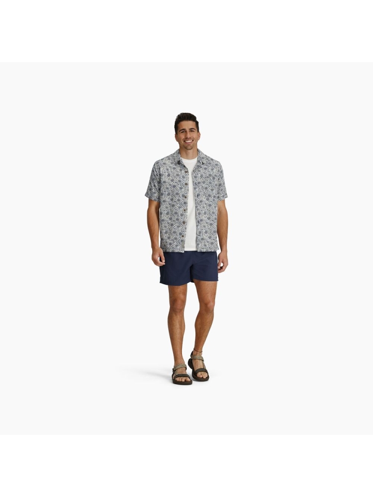 Royal Robbins Camino Pucker S/S Deep Blue Caledonia Pt Y12600137-484 shirts en tops online bestellen bij Kathmandu Outdoor & Travel