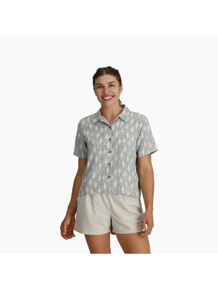 Royal Robbins Camino Pucker S/S Women's Sage Leaf Fish Pt Y14600130-360 shirts en tops online bestellen bij Kathmandu Outdoor & Travel