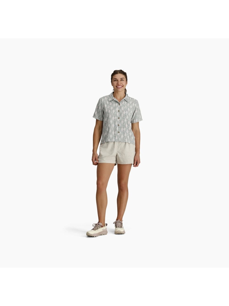 Royal Robbins Camino Pucker S/S Women's Sage Leaf Fish Pt Y14600130-360 shirts en tops online bestellen bij Kathmandu Outdoor & Travel