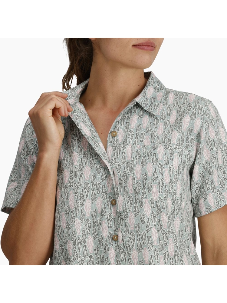 Royal Robbins Camino Pucker S/S Women's Sage Leaf Fish Pt Y14600130-360 shirts en tops online bestellen bij Kathmandu Outdoor & Travel