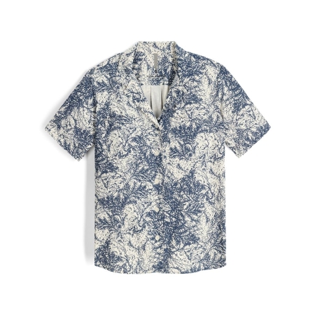 Royal Robbins  Spotless Evolution Meadow S/S Women's Deep Blue Fern Pt
