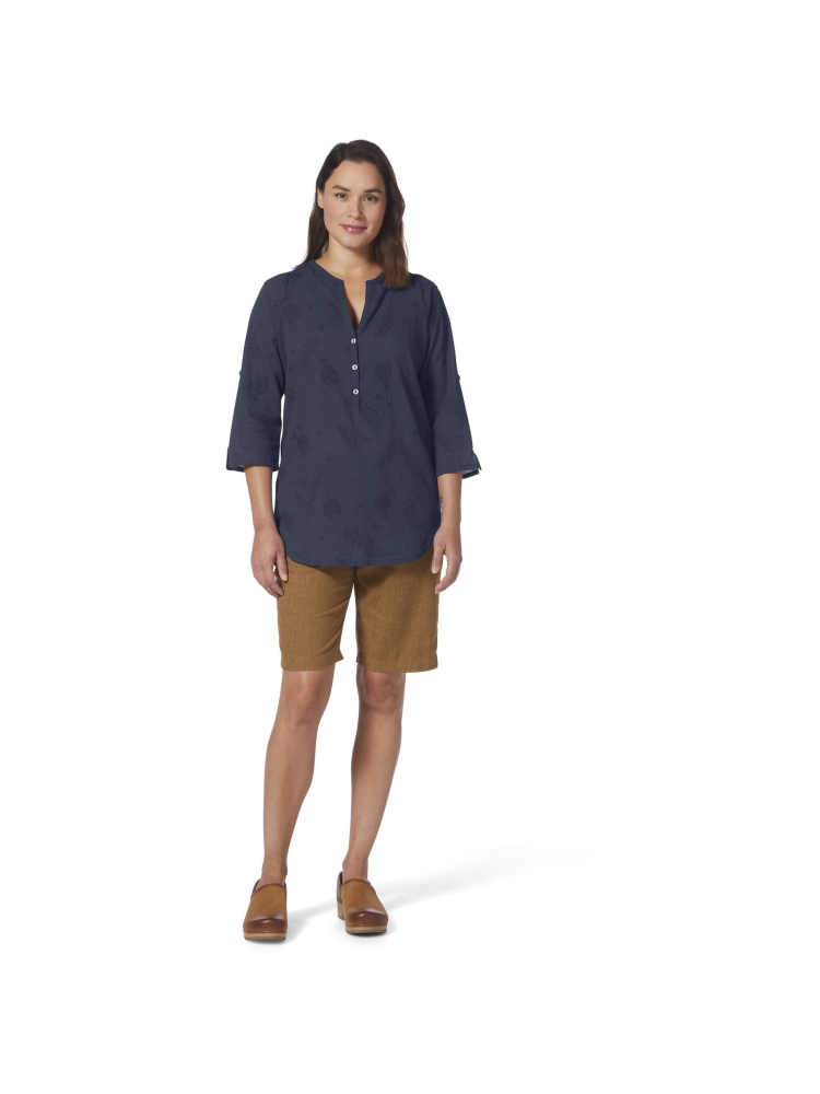 Royal Robbins Oasis Tunic II 3/4 Sleeve Women's Navy Y622019-728 shirts en tops online bestellen bij Kathmandu Outdoor & Travel